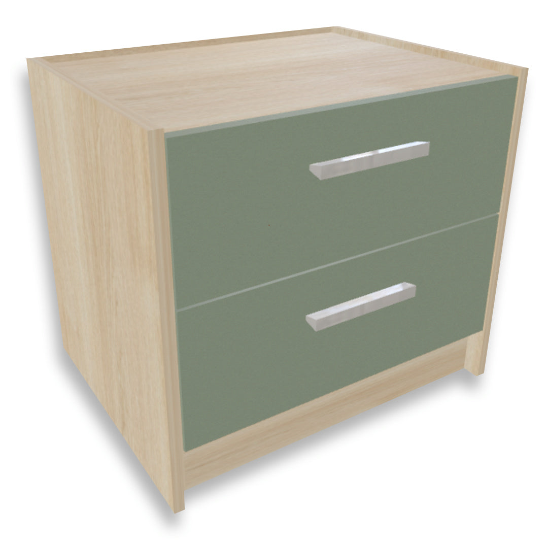 Mesa de noche con 2 gavetas