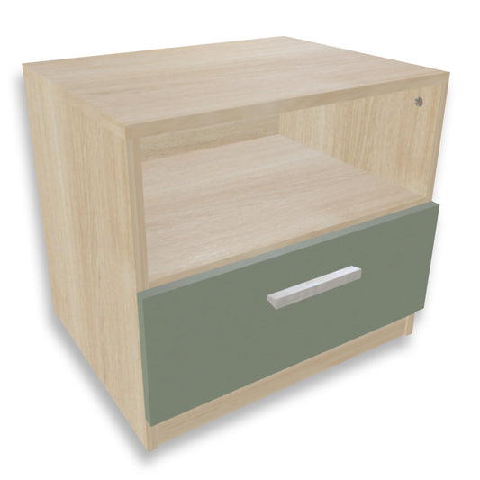 Mesa de noche con gaveta inferior