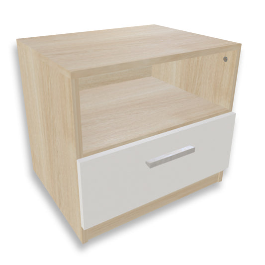 Mesa de noche con gaveta inferior